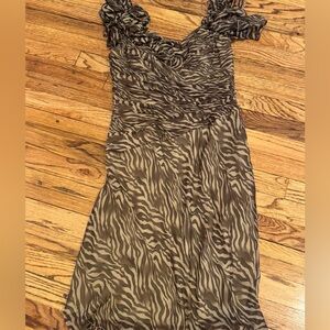VINTAGE CACHE Zebra Print Dress